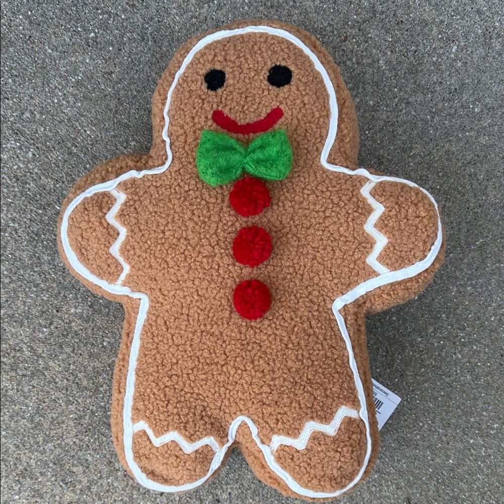 Gingerbread Man Decorative Pillow - NWT - Picture 2 of 14